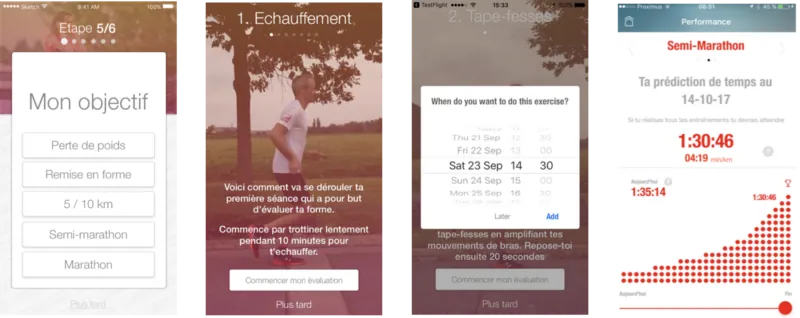 Reworked onboarding: pick your goal, schedule the endurance test, get your prediction